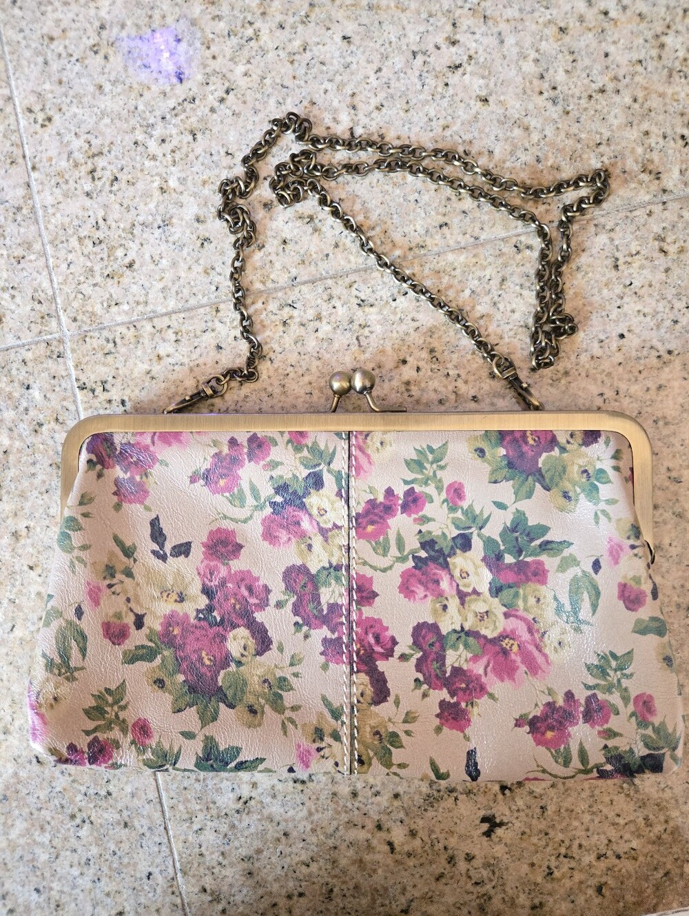 Patricia Nash Floral Kiss-Lock Chain Shoulder Bag